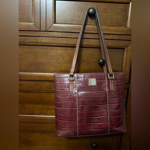 Dooney & Bourke Small Lexington Croc in
Bordeaux